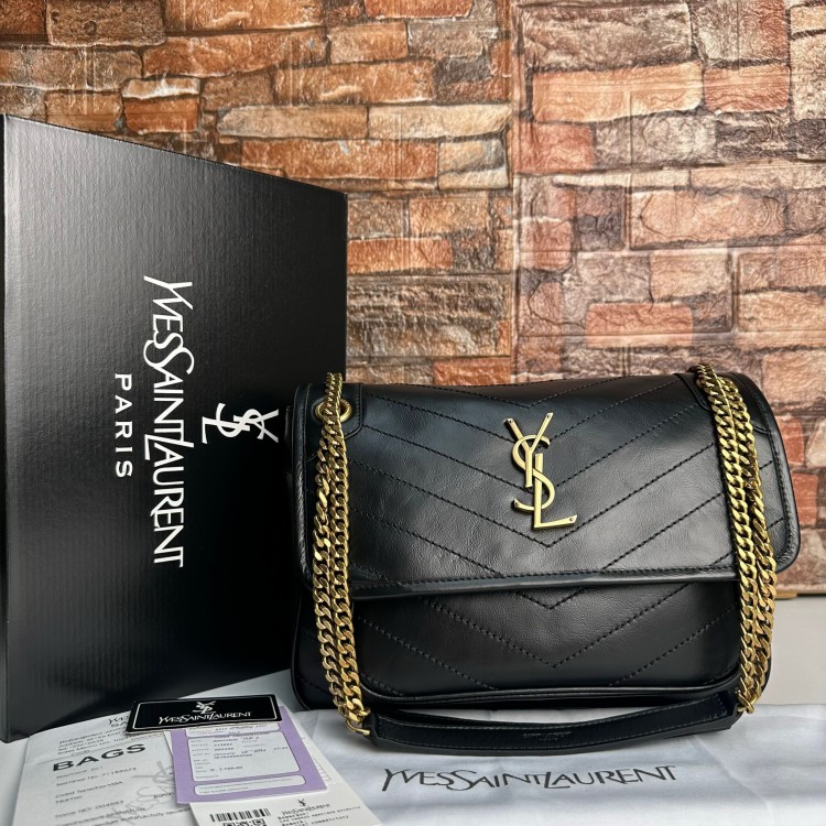 YVES SAİNT LAURENT NİKİ MEDİUM İN VİNTAGE LEATHER 